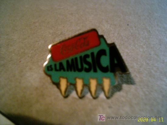 Coleccionismo de Coca-Cola y Pepsi: PIN DE COCA-COLA. COCA-COLA ES LA MÚSICA. PERFECTO