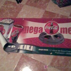 Coleccionismo de Coca-Cola y Pepsi: BANDEROLA GIGANTE DE COCA-COLA. EN TELA DE PVC LAVABLE. 60 CM X 2 METROS Y MEDIO.. Lote 23392386