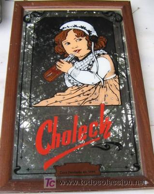 Coleccionismo de Coca-Cola y Pepsi: ESPEJO ENMARCADO DE CHOLECK - Foto 1