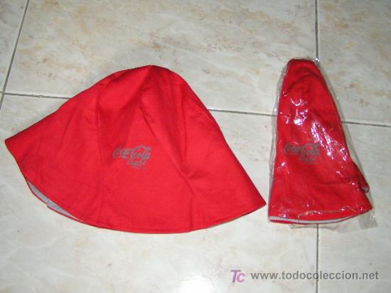 Colecionismo de Coca-Cola e Pepsi: GORROS REVERSIBLES COCACOLA NORMAL Y LIGHT, REBAJADOS