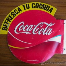 Coleccionismo de Coca-Cola y Pepsi: CHAPA DE COCA COLA .. REFRESCATE AQUI. Lote 22437211