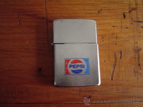 Sammeln von Coca-Cola und Pepsi: Bonito mechero tipo Zipo con publicidad Pepsi