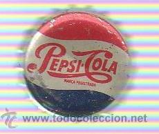 Collecting of Coca-Cola and Pepsi: CHAPA DE PEPSI COLA MEXICO A&Ntilde;OS 60&acute;  REFRESCO BEBIDA