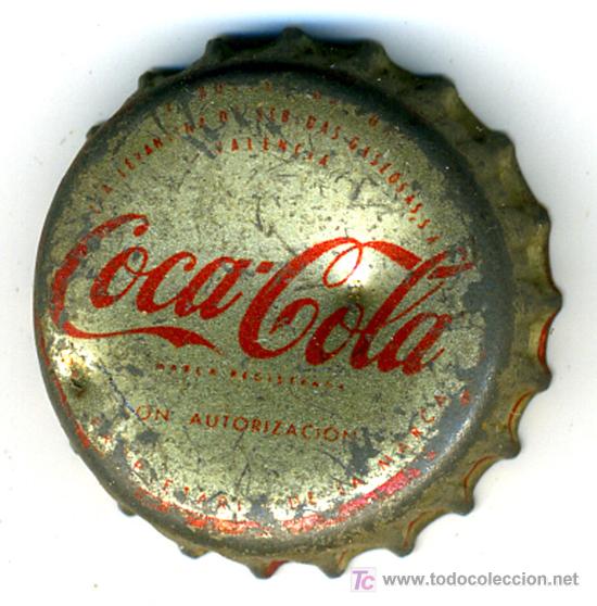 Colecionismo de Coca-Cola e Pepsi: CHAPA COCA COLA , VALENCIA  , ANTIGUA, TAPON DE CORCHO ,  C76