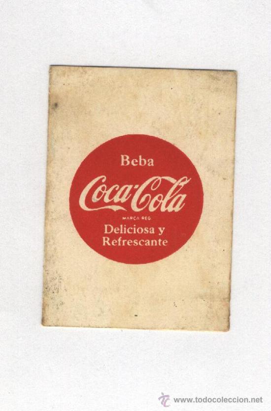 Coleccionismo de Coca-Cola y Pepsi: Calendario de liga 1955-56 .1&ordf;Division Coca-cola