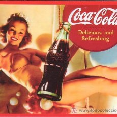 Coleccionismo de Coca-Cola y Pepsi: ANTIGUO CARTEL DE PUBLICIDAD DE COCA COLA. IMÁN PARA LA NEVERA.