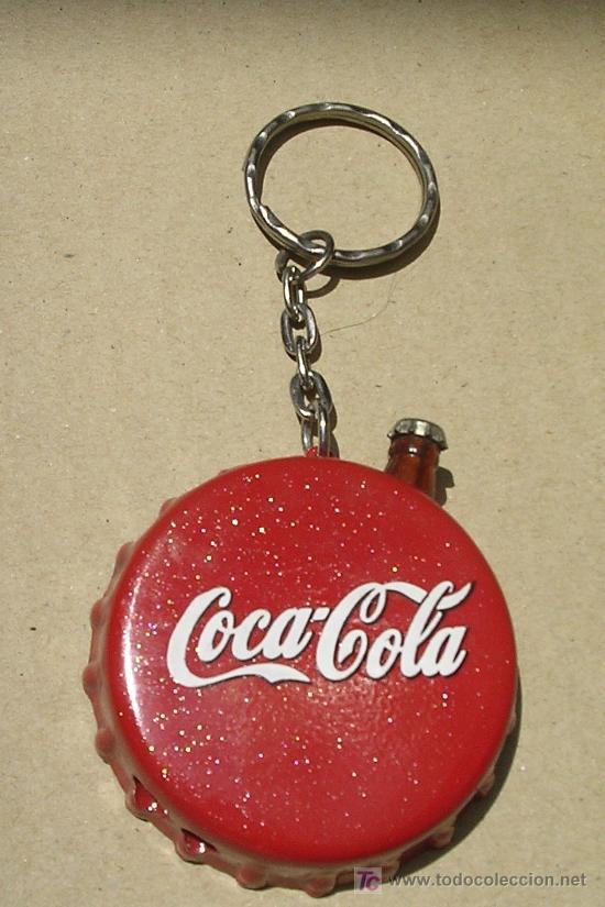 Collezionismo di Coca-Cola e Pepsi: LLAVERO - ENCENDEDOR - MECHERO MOTIVO CHAPA DE COCA-COLA ORIGINAL FINALES A&Ntilde;OS 70; A ESTRENAR