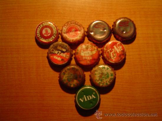 Colecionismo de Coca-Cola e Pepsi: COLECCION DE 10 CHAPAS CORONA