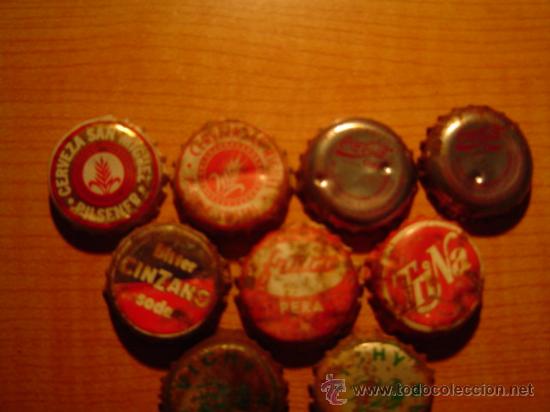 Coleccionismo de Coca-Cola y Pepsi: COLECCION DE 10 CHAPAS CORONA - Foto 2