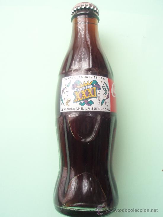 Collezionismo di Coca-Cola e Pepsi: Botella de Coca Cola serigrafiada del a&ntilde;o 1.997