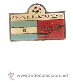Colecionismo de Coca-Cola e Pepsi: PIN COCA COLA ARGENTINA MUNDIAL ITALIA 1990