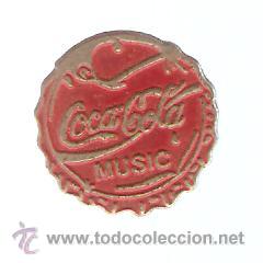 Colecionismo de Coca-Cola e Pepsi: PIN COCA COLA MUSIC CON FORMA DE TAPON COCA COLA