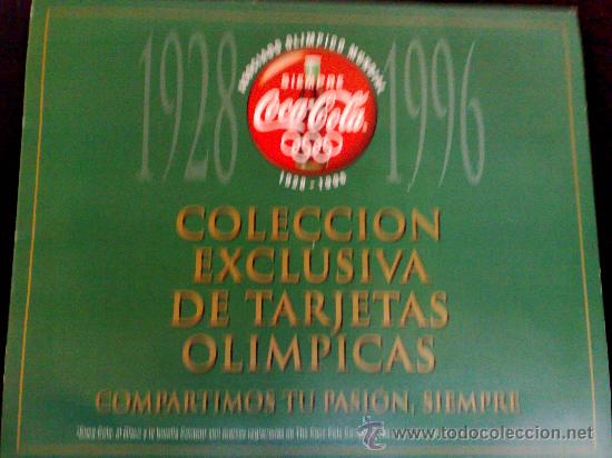 Colecionismo de Coca-Cola e Pepsi: COLECCION EXCLUSIVA DE TARJETAS OLIMPICAS COCA COLA ALBUM COMPLETO