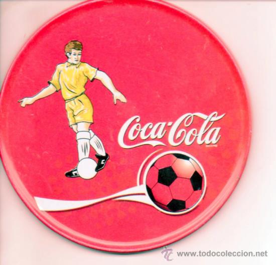 Collectionnisme de Coca-Cola et Pepsi: COCA COLA - ANTIGUO POSA VASO METALICO CON CORCHO EN LA PARTE DE ATRAS