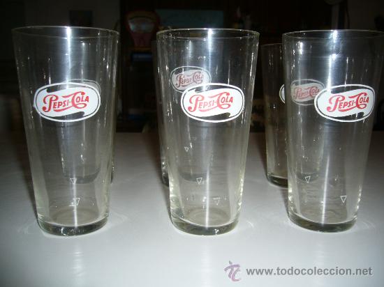 Collectionnisme de Coca-Cola et Pepsi: PEPSI 6 VASOS DE PROMOCI&Oacute;N DE LA MARCA A&Ntilde;OS 30/40