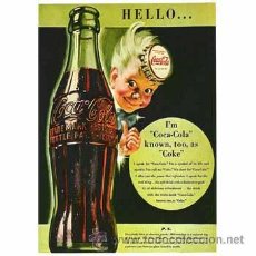 Coleccionismo de Coca-Cola y Pepsi: COCA COLA CARTEL CLASICO. CUADRO EN TABLA DE MADERA DE 40 X 28 CM. MUY EXCLUSIVO. Lote 26407286