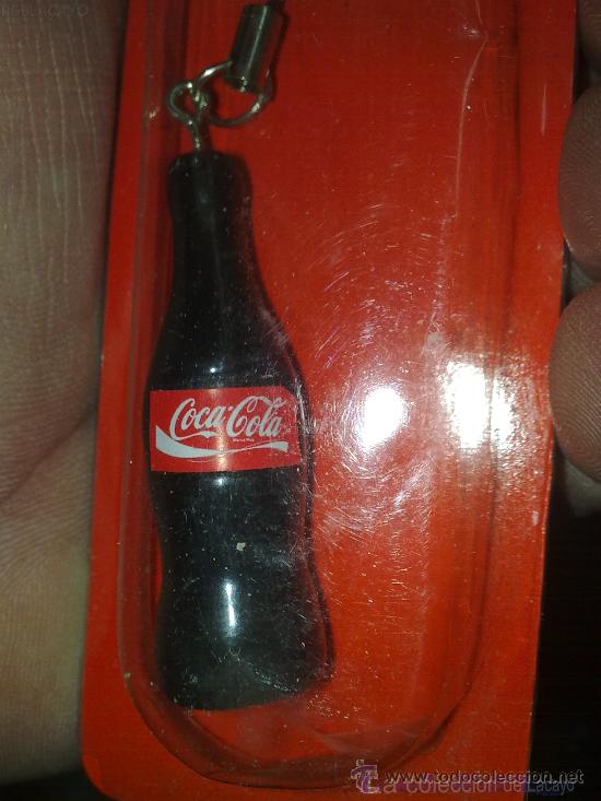 Colecionismo de Coca-Cola e Pepsi: COLGANTE BOTELLA DE COCA-COLA PARA TELEFONOS MOVILES