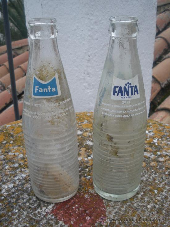 Coleccionismo de Coca-Cola y Pepsi: FANTA, 2 BOTELLINES. - Foto 2