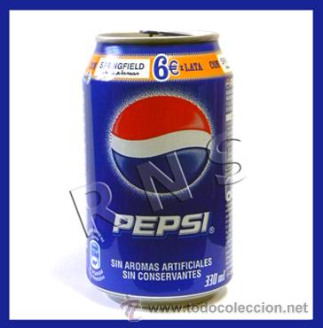 Collectionnisme de Coca-Cola et Pepsi: ANTIGUA LATA DE PEPSI PROMOCI&Oacute;N - VAC&Iacute;A 33 CL ESPA&Ntilde;A REFRESCO COLA BOTE M&Aacute;S EN VENTA