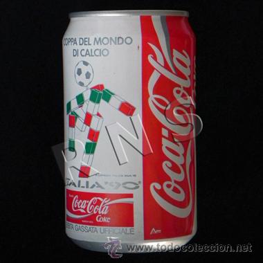 Collezionismo di Coca-Cola e Pepsi: LATA DE COCA COLA ITALIANA EDICI&Oacute;N MUNDIAL 1990 F&Uacute;TBOL ITALIA 90 BOTE COKE DEPORTE DIF&Iacute;CIL CONSEGUIR