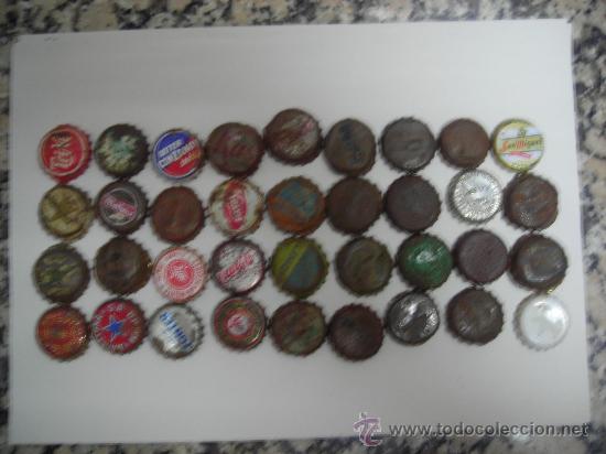 Colecionismo de Coca-Cola e Pepsi: COLECCION 36 ANTIGUAS CHAPAS CORONA MAS 10 CHAPAS REGALO SAN MIGUEL