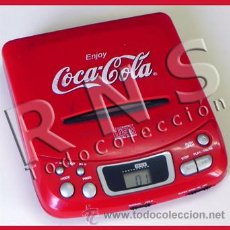 Coleccionismo de Coca-Cola y Pepsi: DISCMAN COCA COLA - REPRODUCTOR CD PUBLICIDAD COCACOLA MÚSICA DISC MAN MÁQUINA DIFÍCIL CONSEGUIR. Lote 26343865