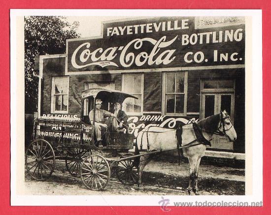 Colecionismo de Coca-Cola e Pepsi: cromo - coca-cola / coca - cola - carro de caballos de reparto - coleccion original n&ordm; 12 - adhesivo