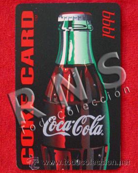 Collectionnisme de Coca-Cola et Pepsi: RARA TARJETA DE COCA COLA 1999 - COKE CARD COCACOLA - DIBUJO DE BOTELLA - incluye funda de cart&oacute;n