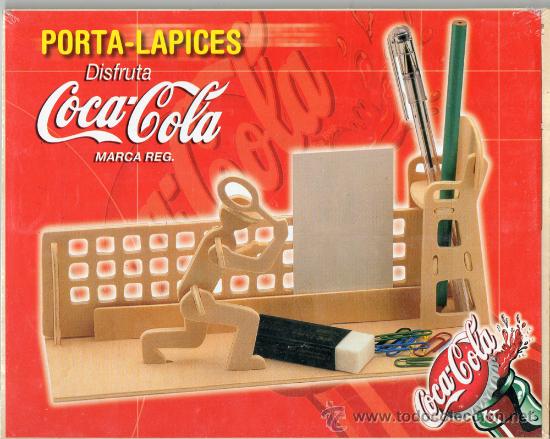 Colecionismo de Coca-Cola e Pepsi: COCA-COLA &middot; PORTA-L&Aacute;PICES DE MADERA