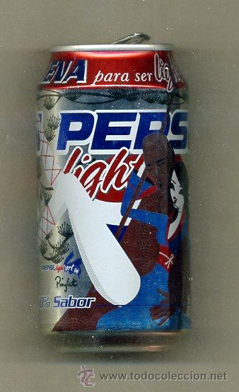 Collecting of Coca-Cola and Pepsi: lata vacia - pepsi light 2005 - ilustrador pinglet
