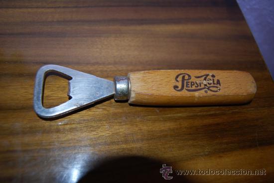 Sammeln von Coca-Cola und Pepsi: ABREBOTELLAS DE MADERA Y METAL - PEPSI COLA