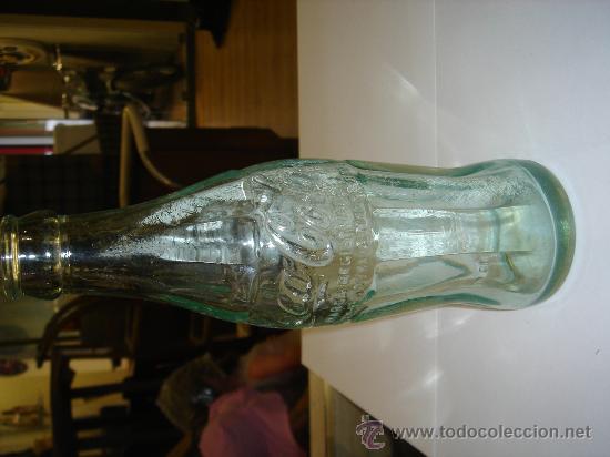 Coleccionismo de Coca-Cola y Pepsi: botella de cocacola de cristal 20cm de altura