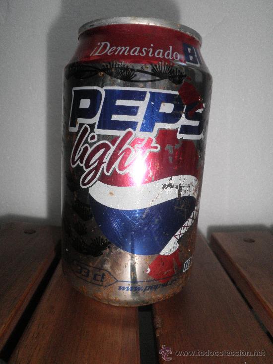 Collezionismo di Coca-Cola e Pepsi: LATA LLENA DE PEPSI LIGHT CON FECHA DE CADUCIDAD DEL11 DE NOVIEMBRE DE 2006