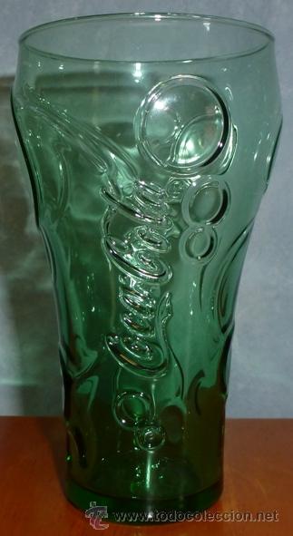 Collectionnisme de Coca-Cola et Pepsi: VASO DE COCA COLA. CRISTAL. NUEVO SIN ESTRENAR. VERDE.