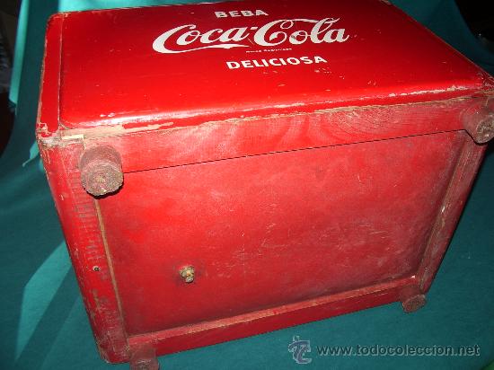 Coleccionismo de Coca-Cola y Pepsi: Antigua NEVERA de HIELO. - Foto 5