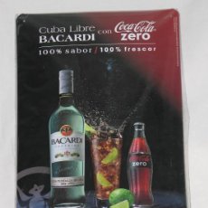 Coleccionismo de Coca-Cola y Pepsi: CHAPA COCA COLA ZERO RON BACARDI. Lote 30781732