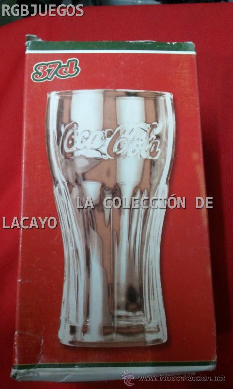 Collezionismo di Coca-Cola e Pepsi: VASO COCACOLA EN CAJA TRANSPARENTE CL&Aacute;SICO