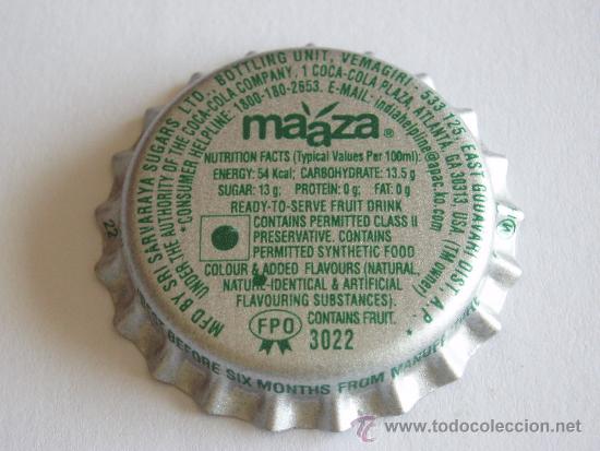 Collezionismo di Coca-Cola e Pepsi: CHAPA REFRESCOS USA (SIN USAR)