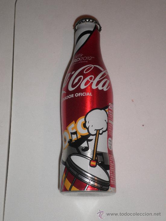 Colecionismo de Coca-Cola e Pepsi: BOTELLA MET&Aacute;LICA VAC&Iacute;A DE COCA-COLA 250 ML. (EUROCOPA 2012 POLONIA / UCRANIA)