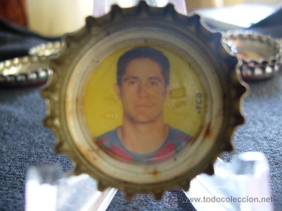 Collezionismo di Coca-Cola e Pepsi: Chapa de CocaCola. Jugador de F&uacute;tbol. F.C.Barcelona. Bar&ccedil;a.