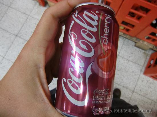 Colecionismo de Coca-Cola e Pepsi: Lata de Coca Cola Sabor a cereza 33 cl  (Paises Nordicos ) Cherry coke lata llena