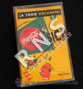 Coleccionismo de Coca-Cola y Pepsi: COCA COLA ES LA M&Uacute;SICA A TODO VOLUMEN 1 CASETE M&Uacute;SICA POP ROCK MIGUEL R&Iacute;OS 091 JON BON JOVI A VEGA