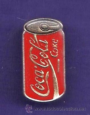 Collectionnisme de Coca-Cola et Pepsi: pin - coca-cola - lata coke - dorso esso - metal lacado - francia - a&ntilde;os 90