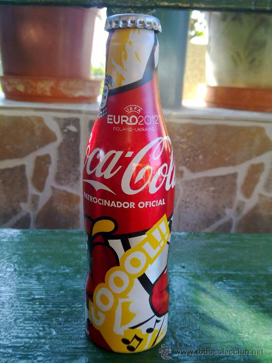 Colecionismo de Coca-Cola e Pepsi: botella de cocacola de aluminio de 250 ml. goool.