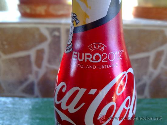 Coleccionismo de Coca-Cola y Pepsi: botella de cocacola de aluminio de 250 ml. goool. - Foto 3