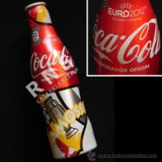 Coleccionismo de Coca-Cola y Pepsi: BOTELLÍN DE COCA COLA EDICIÓN ESPECIAL LIMITADA EUROCOPA 2012 BOTELLA COCACOLA FÚTBOL EURO ALUMINIO. Lote 33275599