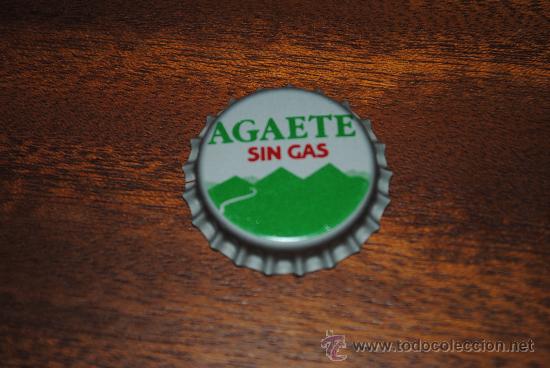 Coleccionismo de Coca-Cola y Pepsi: ANTIGUA CHAPA DE AGUA DE AGAETE. GRAN CANARIA. DESCATALOGADA.