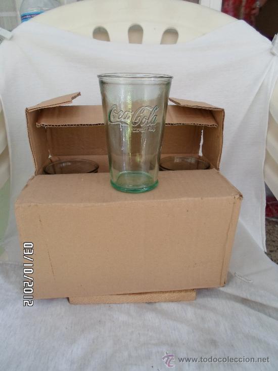 Lote De 6 Vasos Coca Cola Contour - Vidrio 0.3L Con Marca De Nivel