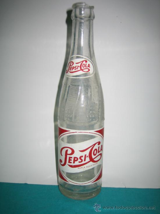 Collectionnisme de Coca-Cola et Pepsi: Botella de refresco de Pepsi cola. Altura 24 cm