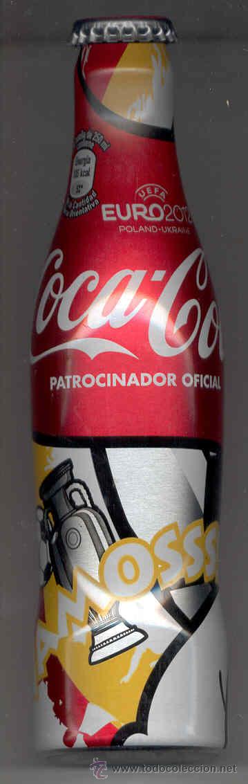 Sammeln von Coca-Cola und Pepsi: Botella aluminio -no cerveza- Coca-Cola Euro2012. Espa&ntilde;a